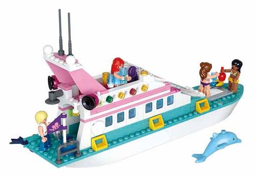 KLOCKI SLUBAN GD Statek jacht Wakacyjny 328 el. kompatybilne z LEG COB na Arena.pl