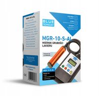 Miernik grubości lakieru Czujnik Tester MGR-10-S-AL Stal, Alu. Sonda Płaska
