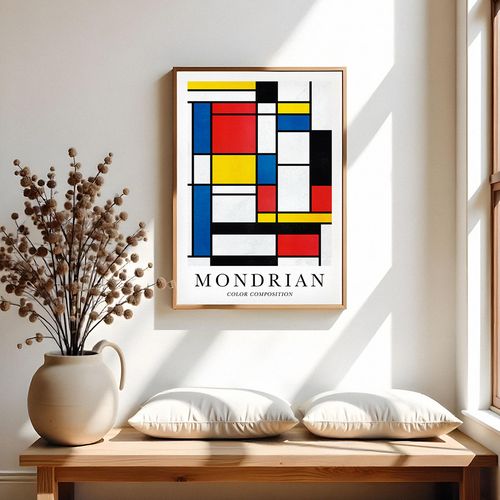 Plakat mondrian kompozycja kolorystyczna 61x91 cm na Arena.pl