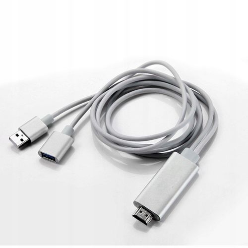 Adapter Kabel MHL iOS Android HDMI TV Wideo Full HD 1080p USB-C Lightning na Arena.pl