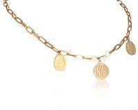 łańcuszek z trzema monetkami (c22/mon/96au)