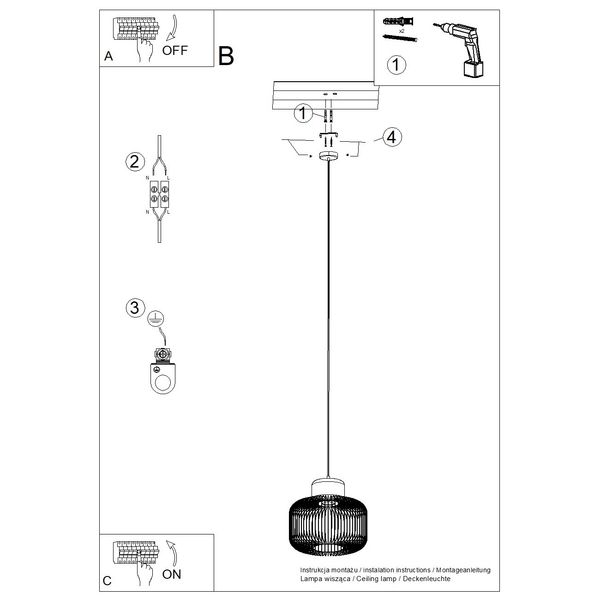 Lampa wisząca GABBIA 35 zdjęcie 11