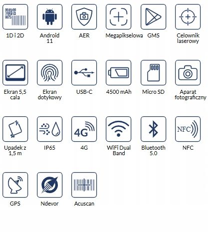 skaner newland mt90 orca ii czytnik kodów kreskowych używany 100% sprawny na Arena.pl