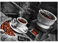 OBRAZ DRUK FILIŻANKA GORĄCEJ KAWY COFFEE