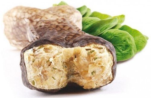 Zdrowy gryzak dla dużego psa - Pawerce Kość z mięsem łososia 115g/17cm 1szt na Arena.pl