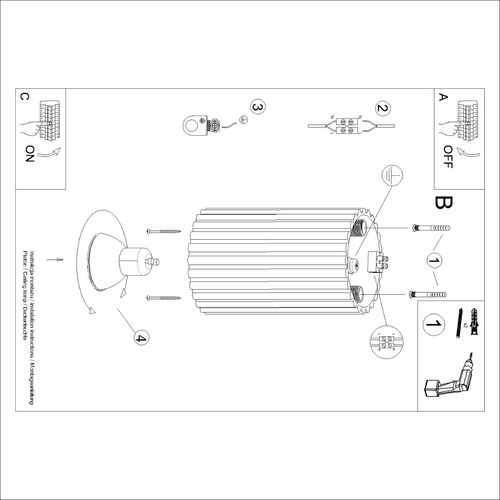 Plafon KARBON 10 złoty na Arena.pl