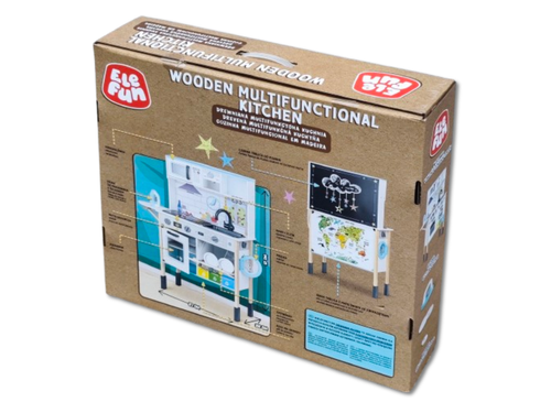 Drewniana kuchnia 28x81x97cm z tablicą kredową na Arena.pl