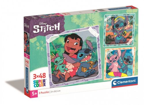 Puzzle 3X48 Elementów Stitch na Arena.pl