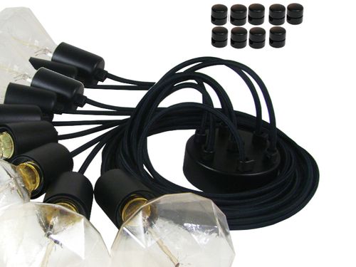 OPRAWKA E27 OSŁONKA DEKORACYJNA METALOWA CZARNA na Arena.pl