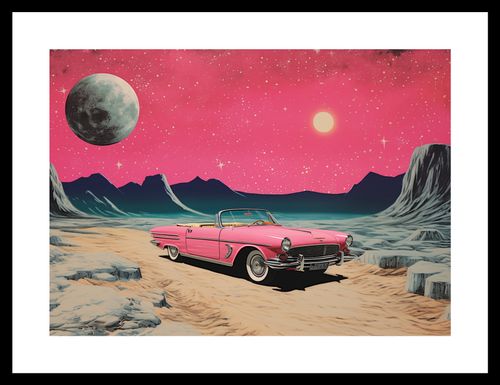 Plakat 35x25cm Kabriolet W Kosmosie na Arena.pl