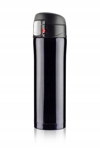 Kubek termiczny termos 440ml WYCIECZKĘ auta szkoły czarny SZCZELNY blokada na Arena.pl