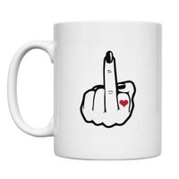 KUBEK "FUCK YOU" Wzór - Klasyczny 330 ml