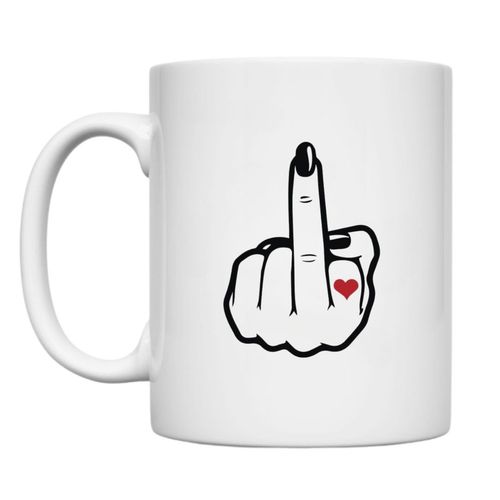 KUBEK "FUCK YOU" Wzór - Klasyczny 330 ml na Arena.pl