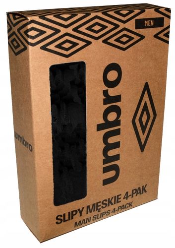 UMBRO SLIPY MAJTKI MĘSKIE 4 SZTUKI MIX KOLORÓW XXL na Arena.pl