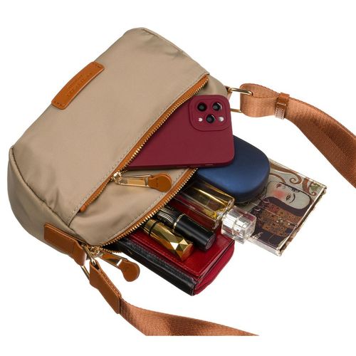 listonoszka damska w odcieniu khaki z kieszonką zewnętrzną wykonana na Arena.pl