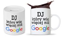 Dla Dja Muzyka Prezent Zestaw Kubek + Skarbonka Z Nadrukiem Ze Zdjęciem