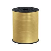 Wstążka tasiemka plastikowa do balonów złota chrom matowa