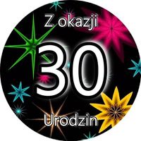 Opłatek na tort Urodziny 18 30 40 50 60 Okazjonalny