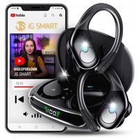 SŁUCHAWKI BEZPRZEWODOWE BLUETOOTH DOKANAŁOWE SPORTOWE GŁOŚNE + POWERBANK