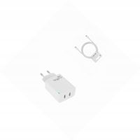 Ładowarka sieciowa GaN 45W dwa USB-C z kabelem do iPhone 16 Plus