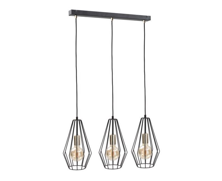 Lampa wisząca 3xE27 LEX GOLD zdjęcie 1