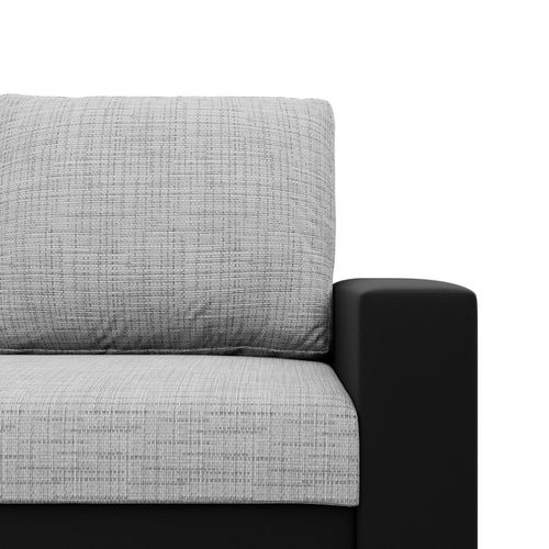 Narożnik uniwersalny, CAPERO, ekoskóra, 231cm, czarny, szary | TYLETEGOTU na Arena.pl