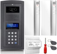 Zestaw Domofonowy 2x Unifon Elfon OP-255R-G Cyfrowy Natynkowy Biały Brelok