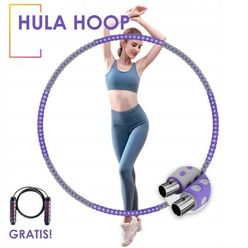 CIĘŻKIE HULA HOP PIANKOWE Z OBCIĄŻENIEM ODCHUDZAJĄCE KOŁO SKŁADANE FITNESS na Arena.pl
