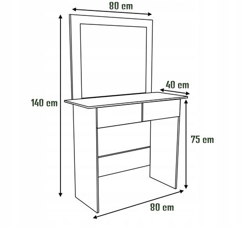 toaletka t1-fx biała na Arena.pl