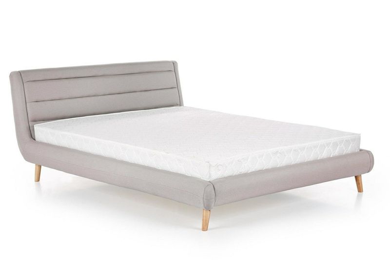 Łóżko Landi 160cm jasny popiel zdjęcie 1