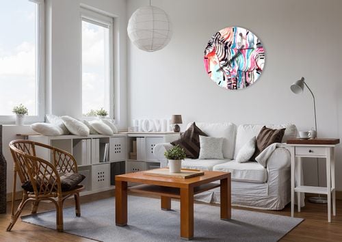 Zegar Ścienny - Zebra Rysunek - 60X60 Cm - C3Ar60X60-3075 na Arena.pl