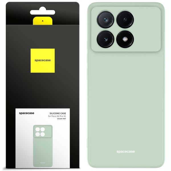 Spacecase Silicone Case Poco X6 Pro 5G Mint zdjęcie 1