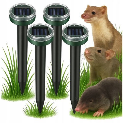 4x SILNY ODSTRASZACZ SOLARNY KRETÓW NORNIC GRYZONI NA KRETY NORNICE na Arena.pl