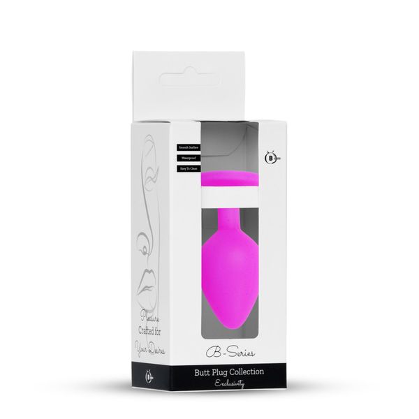 Plug-Jewellery Pink Silicon Plug Medium- Light Blue Diamond zdjęcie 8
