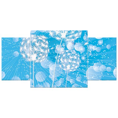 Obraz 80X40 Dmuchawce Abstrakcja Błękitne Tle na Arena.pl