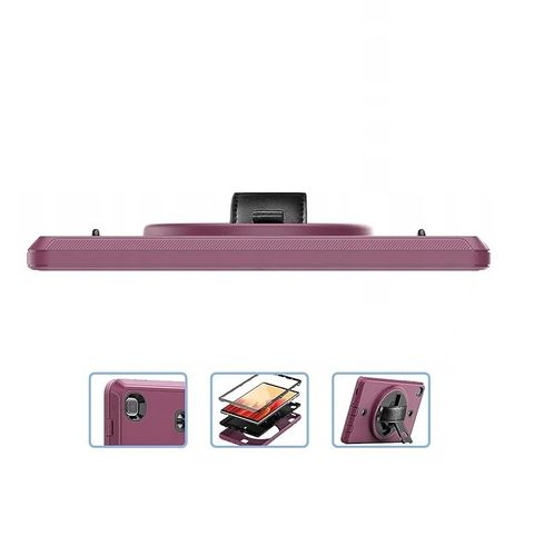 Etui do A7 Lite T220 z Podstawką i Paskiem na Ramię Fioletowe na Arena.pl