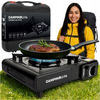 KUCHENKA TURYSTYCZNA GAZOWA CAMPINGPRO NA KARTUSZ POLOWA PRZENOŚNA WALIZKA