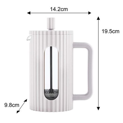 zaparzacz tłokowy do kawy/herbaty 600ml klausberg kb-7748 biały na Arena.pl