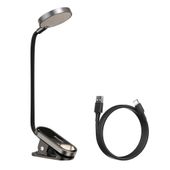 mini lampka lampa led do czytania ekranu z klipsem szary