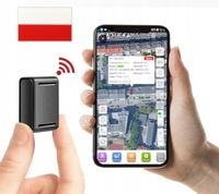 Mini mały GPS lokalizator podsłuch dyskretny samochodu + naklejka