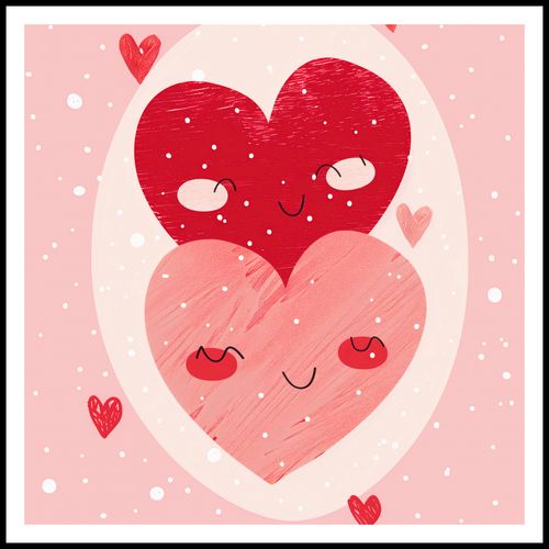 Plakat 80x80cm Ciepło Serca na Arena.pl
