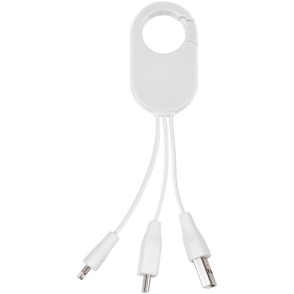 Kabel do ładowania 3w1 Troop 13499301 Biały zdjęcie 3