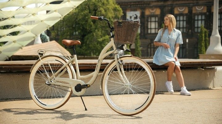 Kosz rowerowy przedni Goetze KR-06 ecru zdjęcie 7