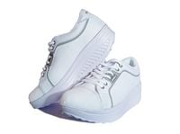 Trampki z kołyskową podeszwą Fit Walk balansujące na fitness białe 40