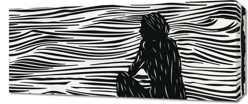 Obraz 70x30cm Złożone Fluidalne Linie zdjęcie 1