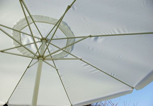 Parasol ogrodowy Garth biały z korbką 4 m na Arena.pl