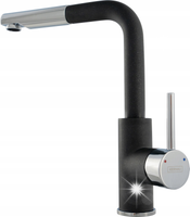 Bateria do zlewu KERNAU KWT 06A PO Black Metallic