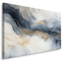 Obraz Do Salonu MARMUR Abstrakcja Elementy Złota Styl Glamour 30cm x 20cm