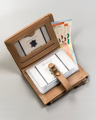 pojemny, rozbudowany portfel damski ze skóry ekologicznej - 4u cavaldi na Arena.pl