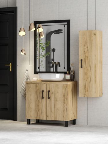 Szafka łazienkowa pod umywalkę ROCO 60 dąb craft złoty (W1) na Arena.pl